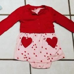 Carter's Babygirl  Toddler 2-Piece "Just One You" Outfit Size 12M