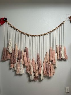 Oversized Pink Tassel Garland