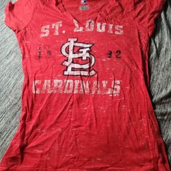 Woman St Louis Cardinals Logo T Shirt 