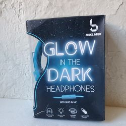 Bass Jaxx "Glow In the Dark" Blue Wired Lightweight Headphones