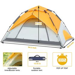 Pop Up Tents -Yellow 