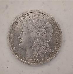 1900 o Morgan Silver Dollar