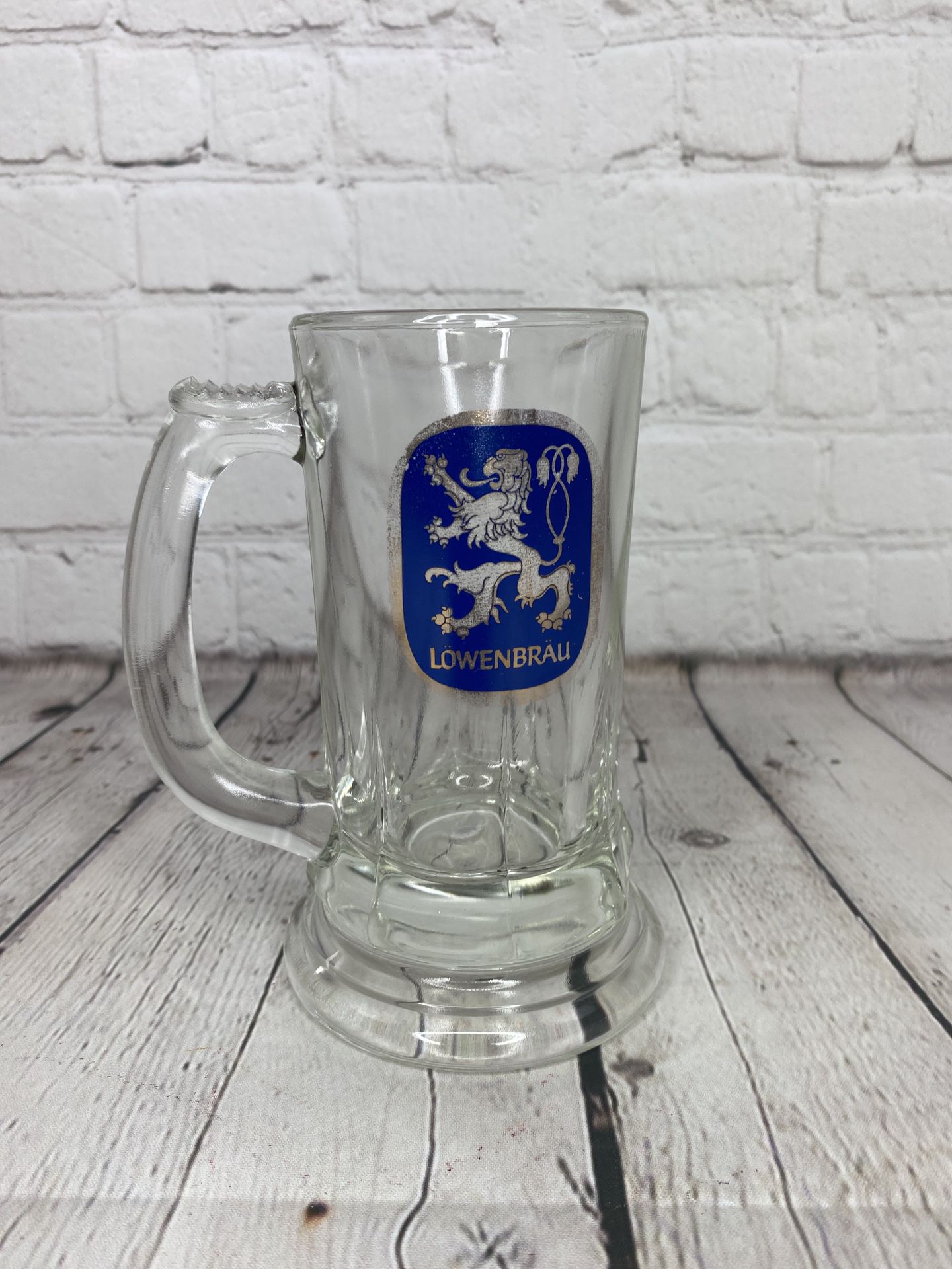 Lowenbrau Glass Stein Beer Mug