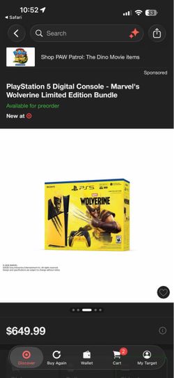 Limited edition PlayStation 5  Wolverine