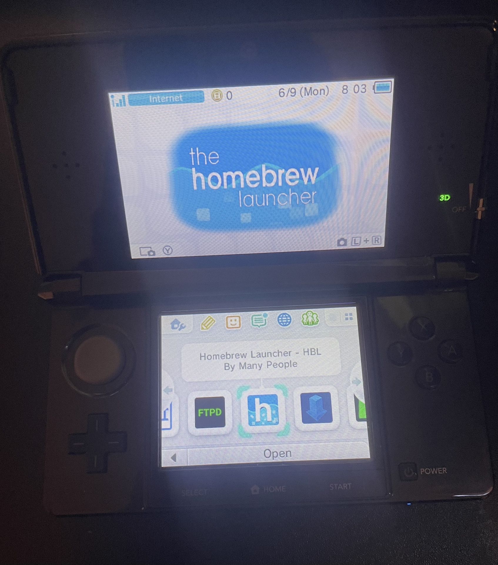 Fully Modded Black 3DS 5000+ Games 