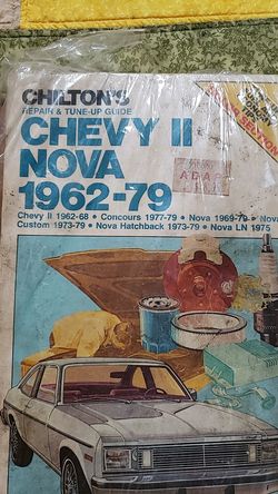 Chevy to Nova 1962 to 1979 Chilton's repair manual
