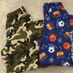 Lot 2 Boys Sz L Pajama Pants / PJs / Sleepwear Bottoms Size L - Excellent!