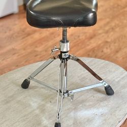 SP Spin-Adjust Motorcycle Seat Style Drum Set Throne Seat Chair Bench