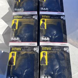 6 Batman Mask And Cape Sets
