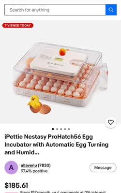 iPettie Nestasy ProHatch56 Egg Incubator