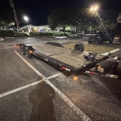 2025 24FT 6 Lug Drive Over Fender Trailer 