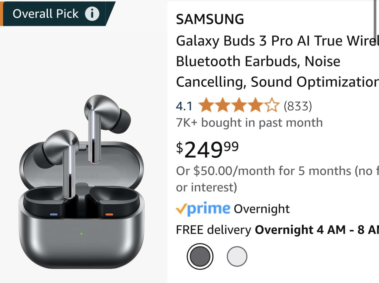 Samsung Galaxy 3Pro Earbuds