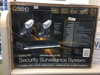 SECURITY SURVEILLANCE SYSTEM WITH 2 WIRELESS CAMERAS $149