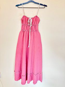 Pink long dress