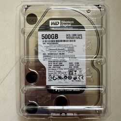 ×2 Western Digital 500GB SATA Internal Hard Drives (WD5001AALS) – As-Is