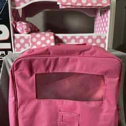Travel Case With Bunk Bed For American Girl Dolls