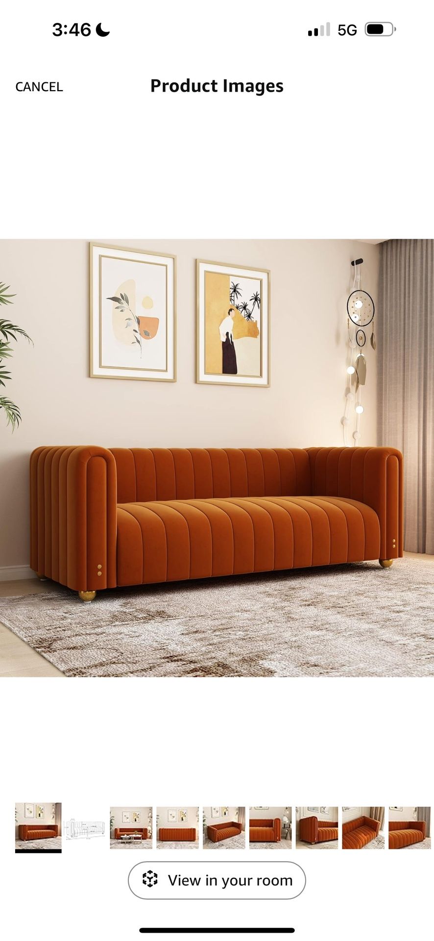 Orange Sofa