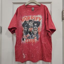 Horrify Club Stranger Things Sublimated Shirt Michael Ghostface Jason Halloween Youth Medium Unisex  *Pick-up In Great Bridge*