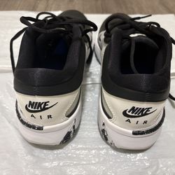 Black and white Nikes + Blue air max's