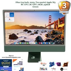 iMac (24-inch, 2023, Two ports) Apple M3, 8C\ 8C\ 8GB, 256GB "H91717"