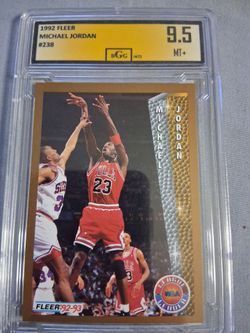 1992 Michael Jordan fleer graded 9.5