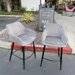 $85.00 Set Of 2 !!! New 26” Counter Height Barstool Bar Chairs