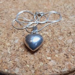 St.Silver Necklace 20" ♥ Pendant-10.58G