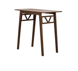 Midcentury Modern Eucalyptus Wood Rectangle Patio Bar Table - Vifah