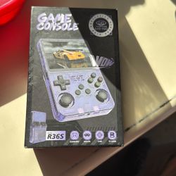 Game Console R36s Transparent Red 