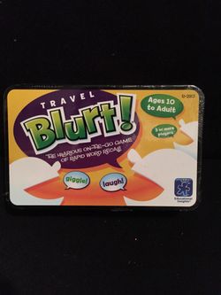Travel Blurt! Word Game