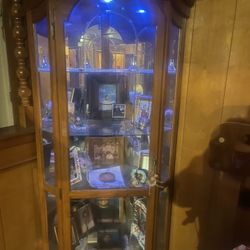 Two Curio Cabinets 