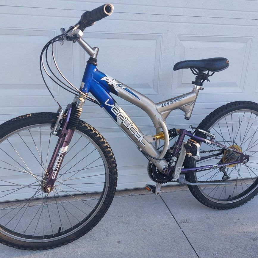 Mountain Bike Vertical PK7 Dual Aluminum Suspension Mountain Bicycle 26 Wheels 21 Speed for Sale in Longwood FL OfferUp
