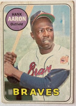 1969 Topps Baseball Card Hank Aaron
