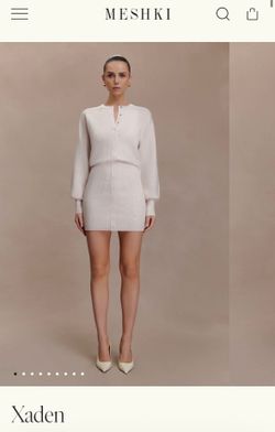 Meshki Mini Dress - Oat Marle
