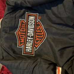 Harley Davidson, authentic leather, suede blazer jacket