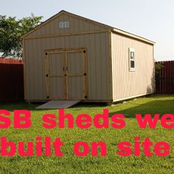 S B. Sheds we built on site