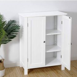 Storage Cabinet with Double Door.  Adjustable Shelf, Wooden Organ

