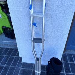 Crutches And Medical Boot