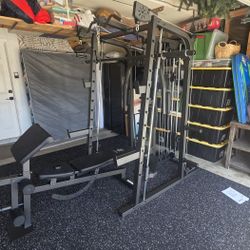 Smith Machine 2001 | Multi-Use Adj Bench | Gym Equipment | Fitness | Squat Rack | Excercise |🔴WEIGHTS AND BARBELL SOLD SEPARATELY 🔴 FREE DELIVERY 🚚