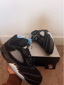 Jordan 5 Retro Black University Blue (2026) Sizes: 12M,13M