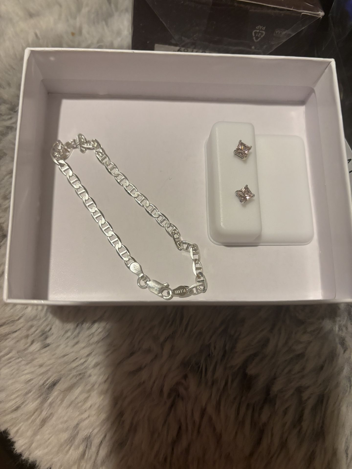 Sterling Silver Earrings And Bracelet