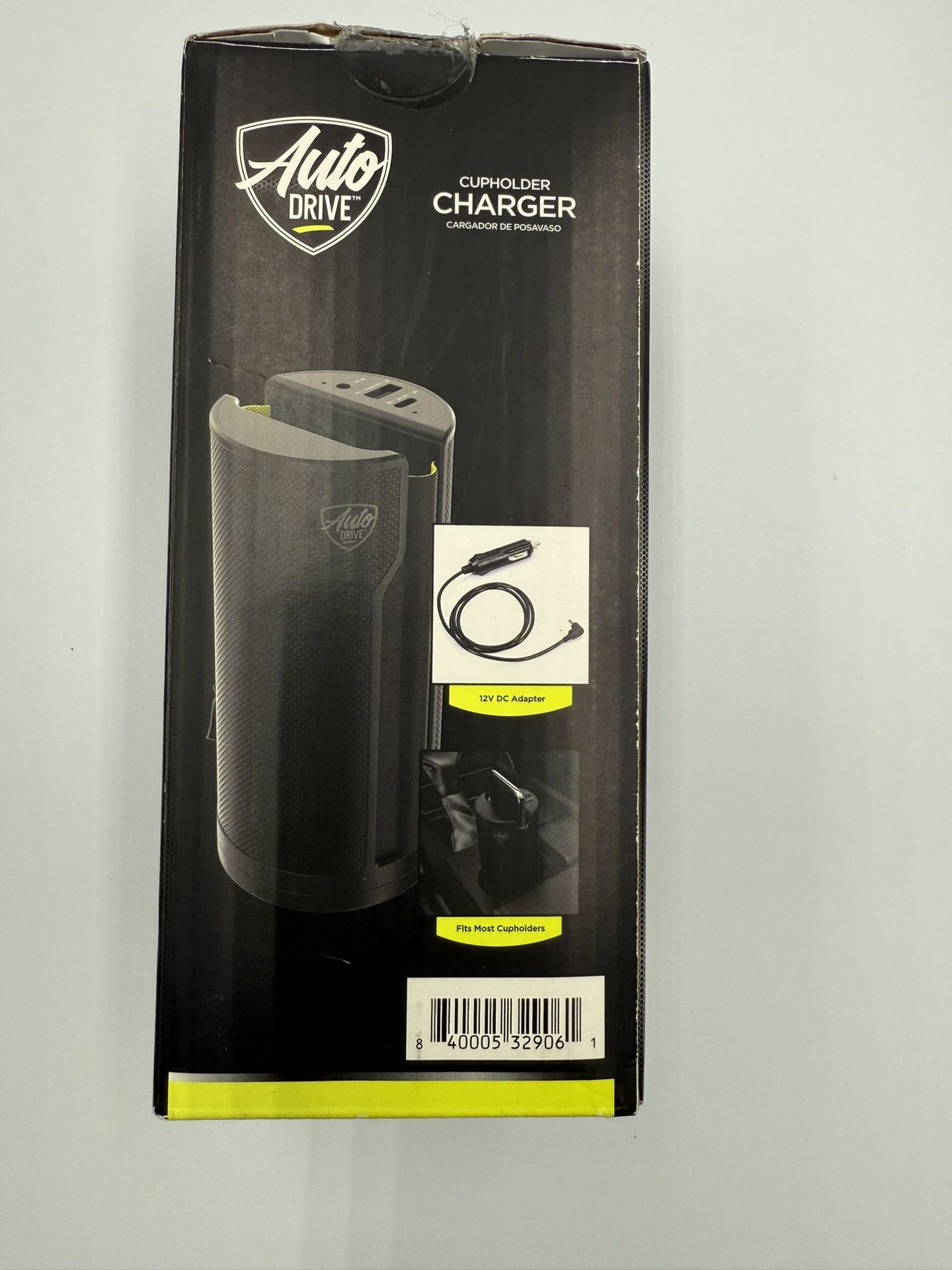 Auto Drive Cupholder qi Wireless Charger. USB C charging and wireless. For Apple iPhone or Android phones