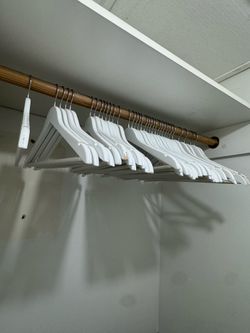 36 High-Quality Wooden Hangers - $5