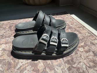 Doc Martens Blaire Leather Slide Sandals