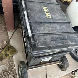 USED TOOL BOX WITH TIRES
