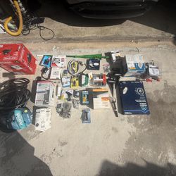Box of Lowe’s returns, all items are fully functional, packages are open. Variety of parts and tools