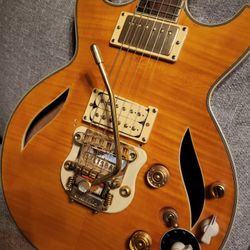 Custom Guitar Dean Del Sol Body Stetsbar Trem, Veritone Electronic, Golden Age Pickups Alinco 2 And 5 Sperzel Locking Tuners