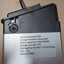 Ebike battery- 36V 10Ah