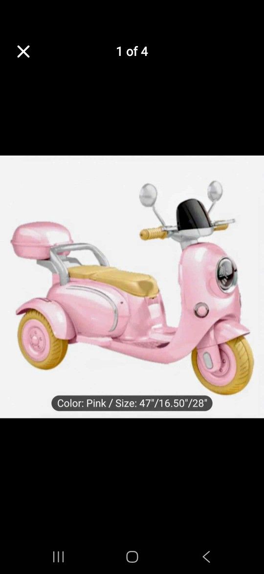 Brand New Kids Scooter  Pink  2 Seater 