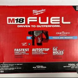 Milwaukee New 1 1/8” Rotary Hammer ONE KEY